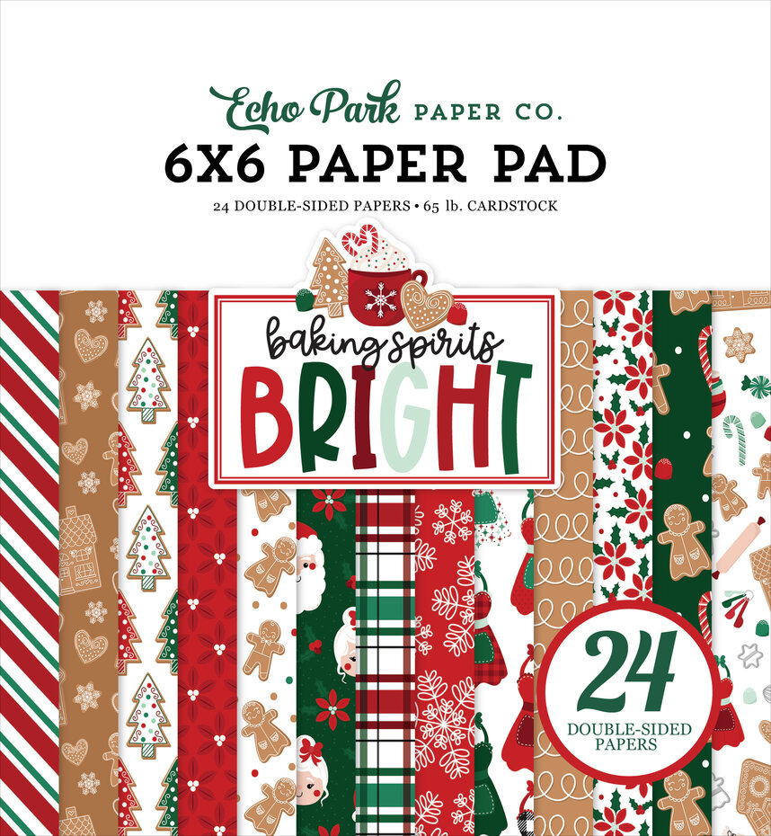 ECHO PARK PAPER-Baking Spirits Bright 6x6 Inch Paper Pad