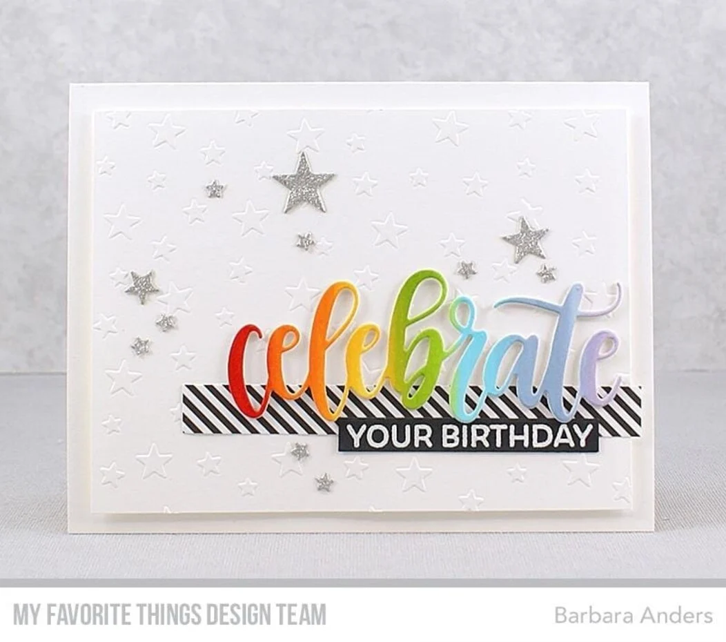 MY FAVORITE THINGS-Star Celebration Stencil  - 3