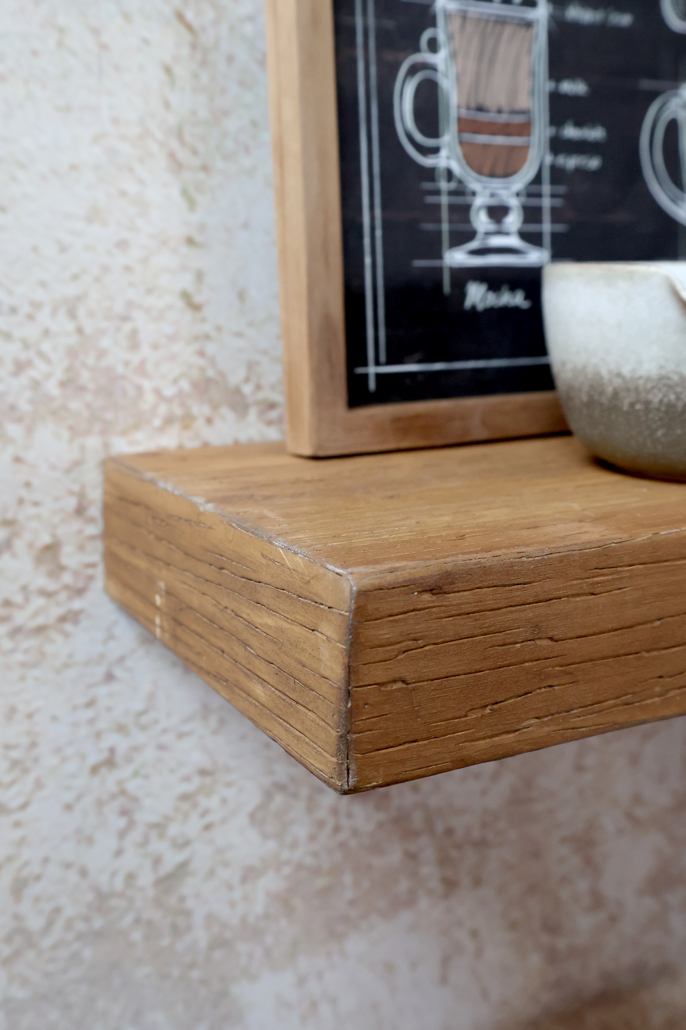 Unique shelf - Wooden shelf - 90 cm - 7