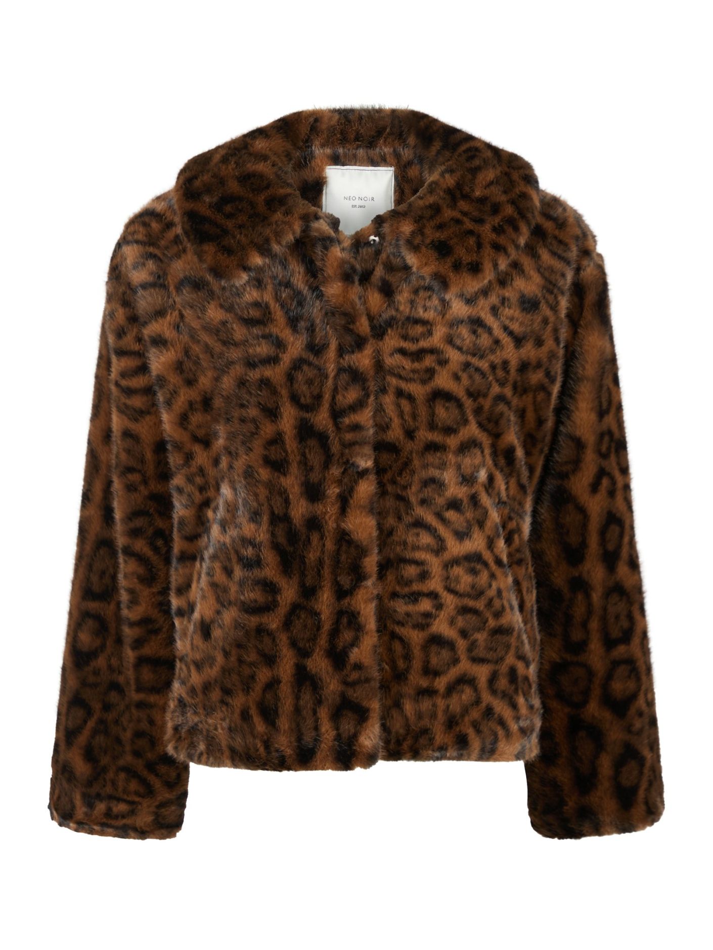 Neo Noir  - Melodie Leo Faux Fur Jacket Leopard - 4