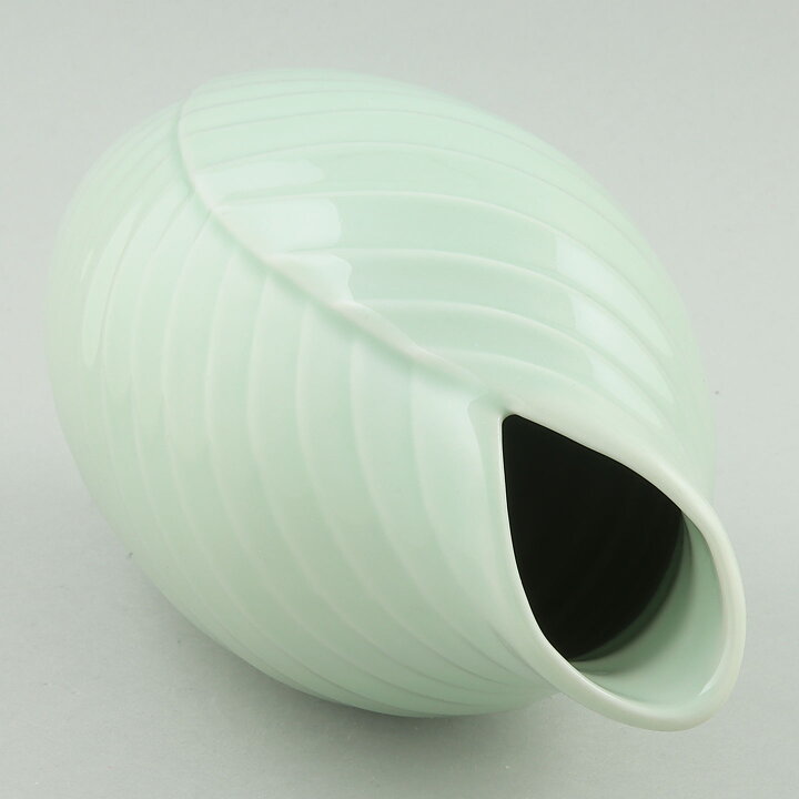 Eva Blahd (1950s) Green Organic Vase 25 cm