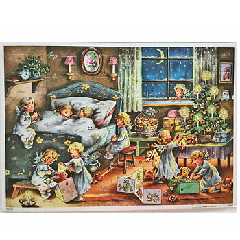 Adventskalender A4 - Sovande barn