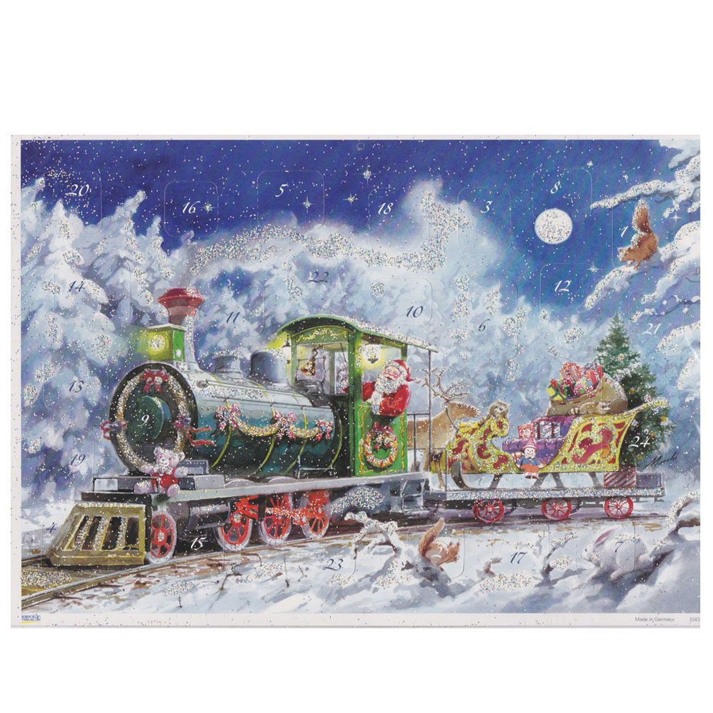 Adventskalender A4 - Tomten kör jultåg