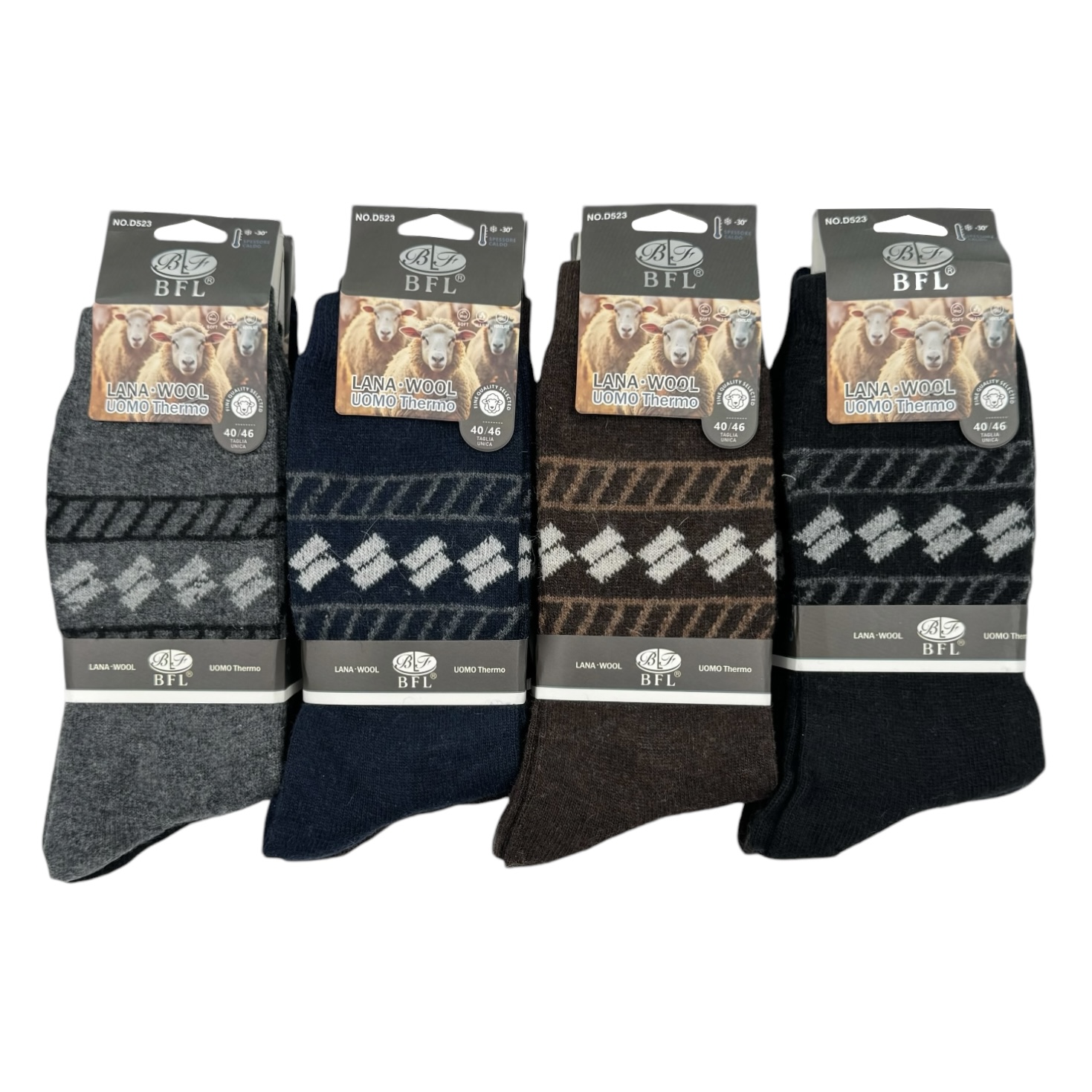 Ullstrumpor 12 pack, HERR 40-46
