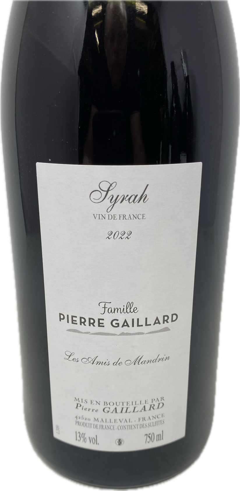 2022 VDF SYRAH LES AMISDE MANDRIN JEANNE GAILLARD, 75 cl    - 2