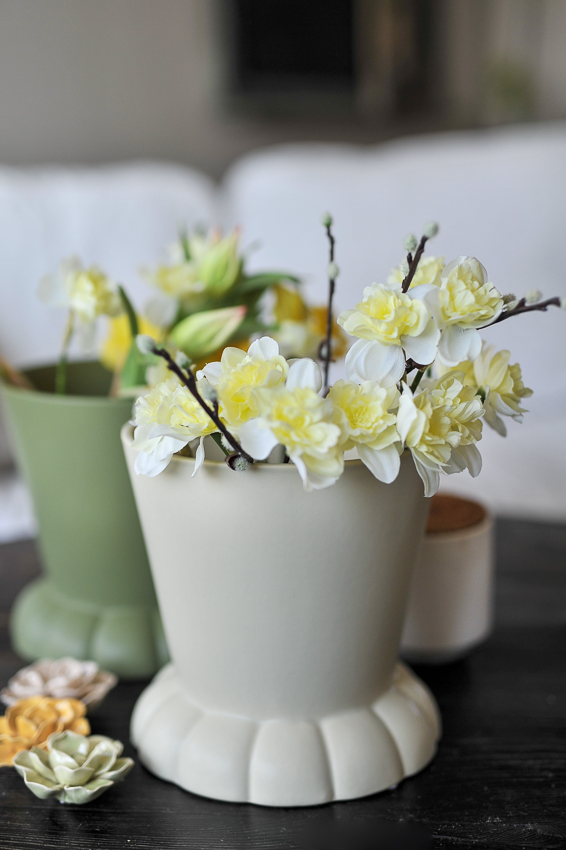 Flora Pot - Kruka - Vas Small - Creme - 19x20 cm - DBKD - 14