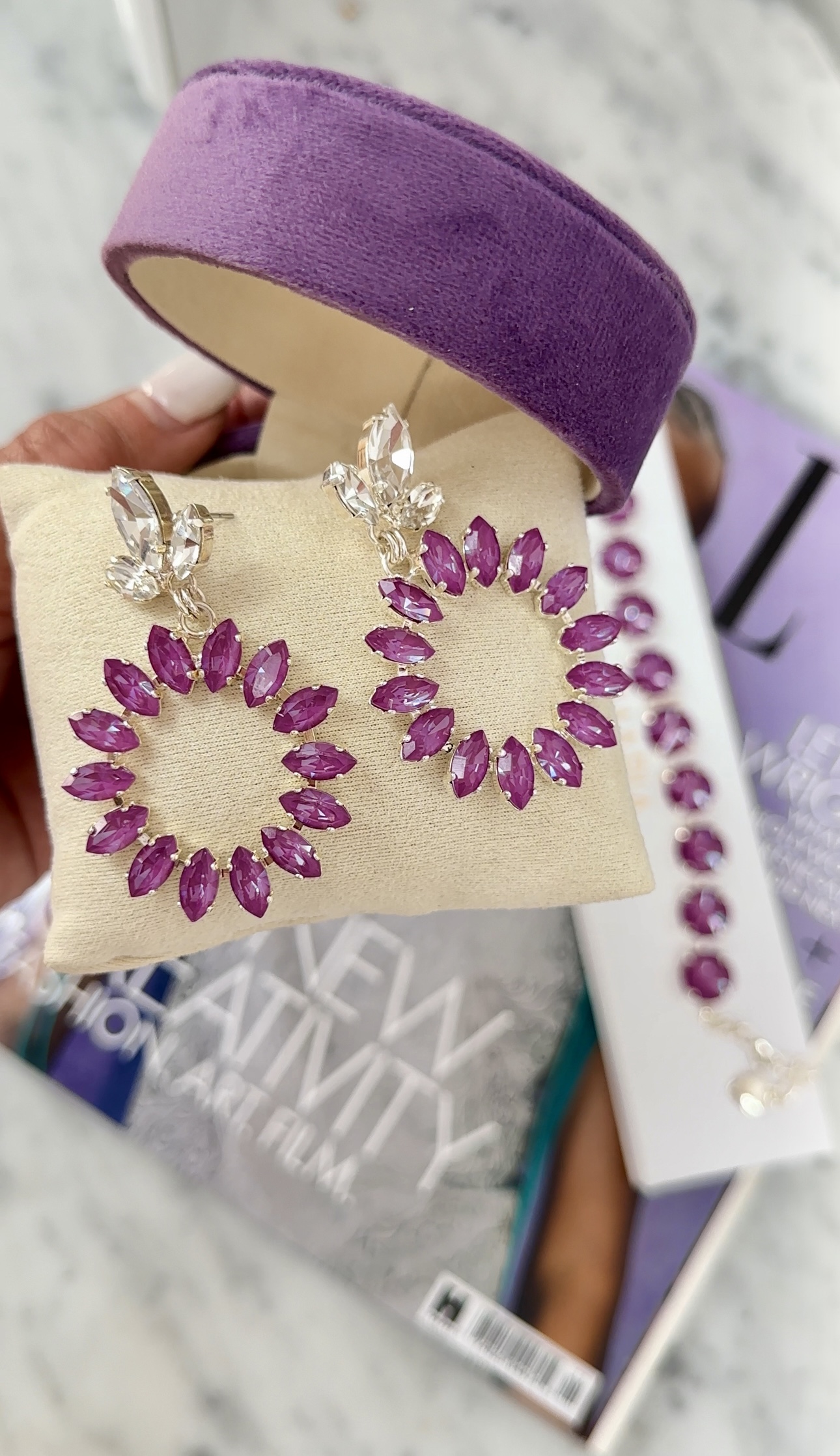 Earrings Leonore Orchid Ignite Silver - 4
