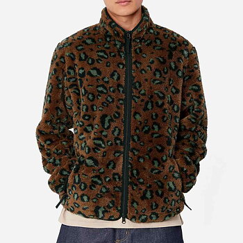 Carhartt WIP - Jebson Sweat Jacket Camo Leo, Tamarind/Black