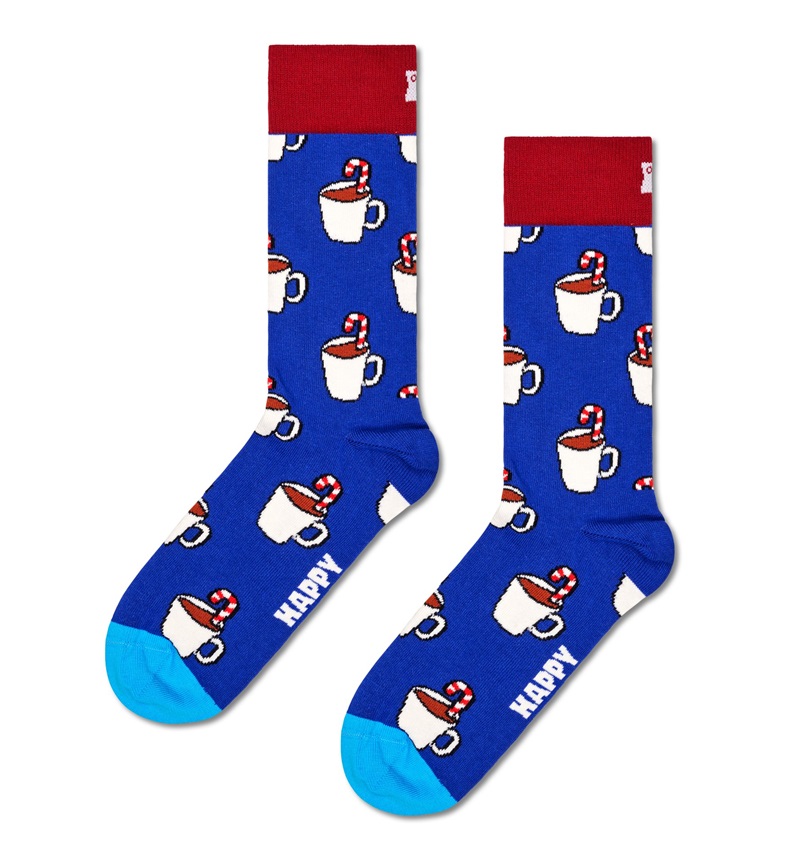 Happy Socks Candy Cane Cocoa Sock
