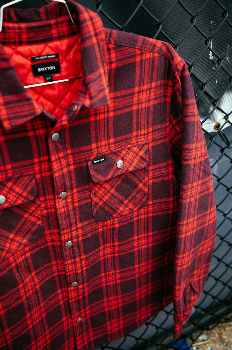 Bowery quilted L/S flannel jacka - 8