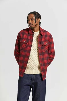 Bowery quilted L/S flannel jacka