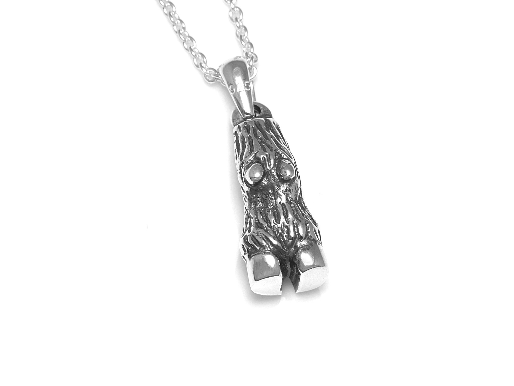 Bockfot Halsband, Getklöv Smycke i Silver - 2