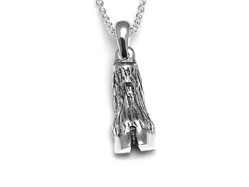 Bockfot Halsband, Getklöv Smycke i Silver