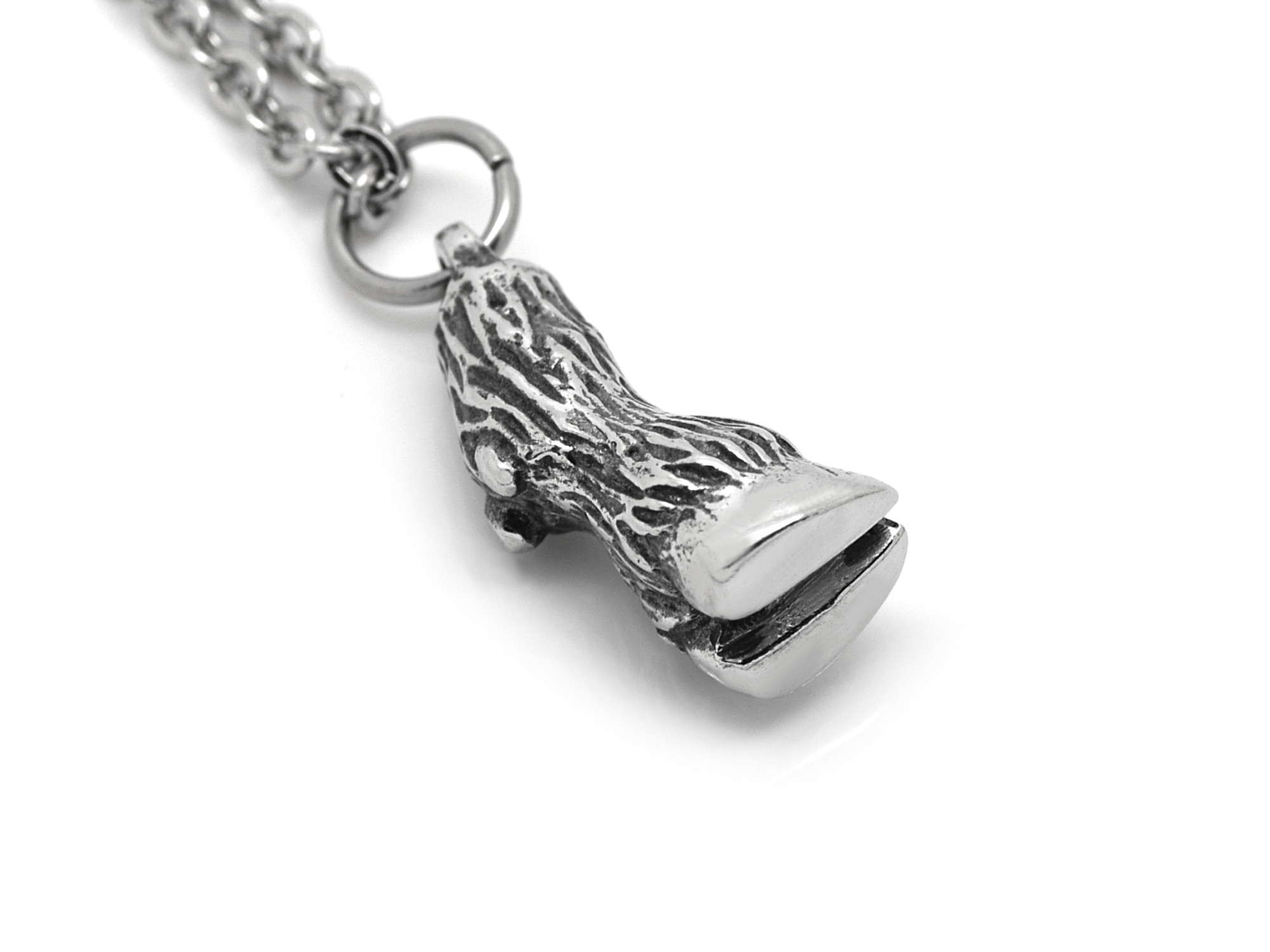 Bockfot Halsband, Getklöv Djur Smycke i Tenn
