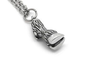 Bockfot Halsband, Getklöv Djur Smycke i Tenn