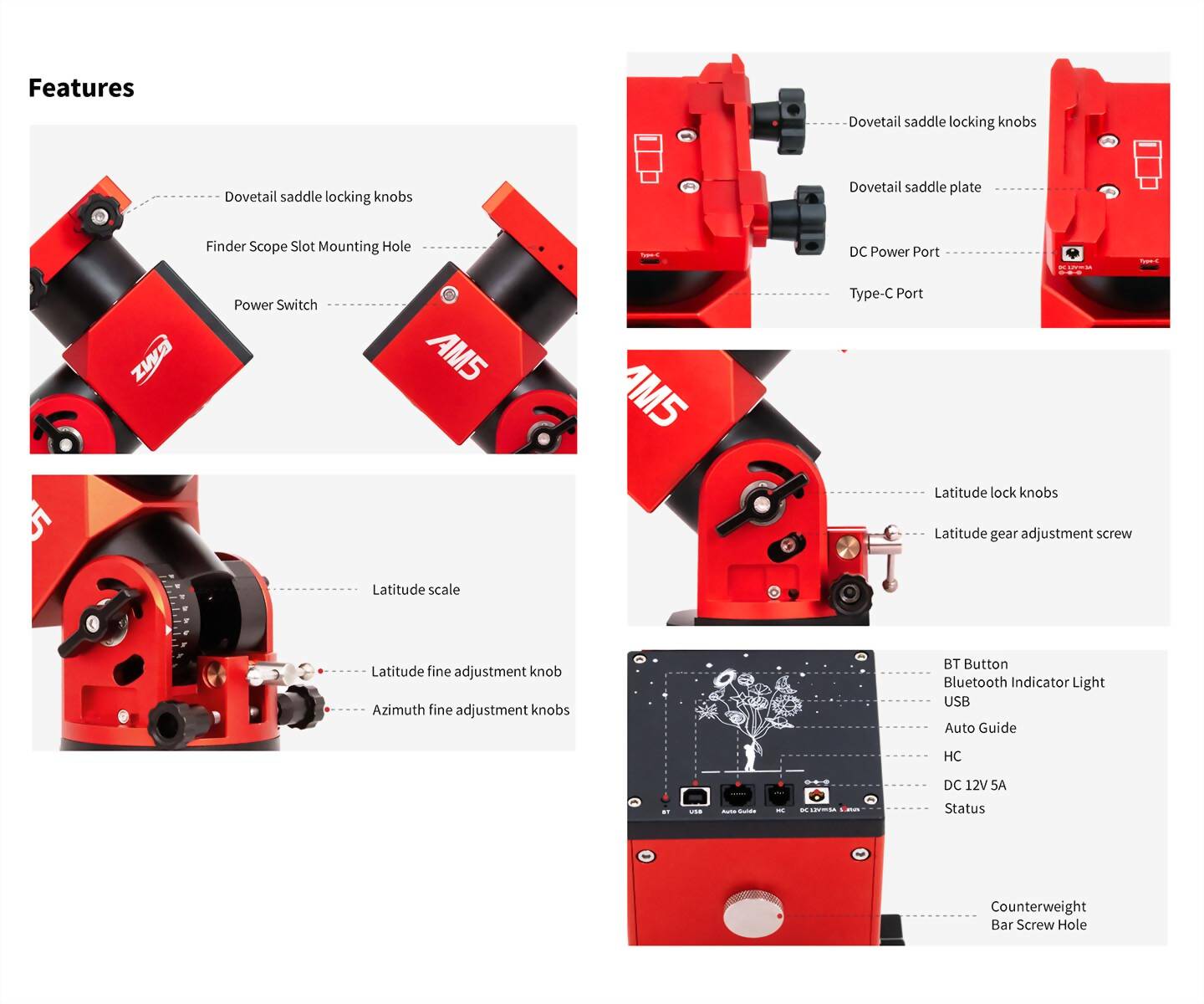 ZWO AM5N - HARMONIC DRIVE-MONTERING - 4