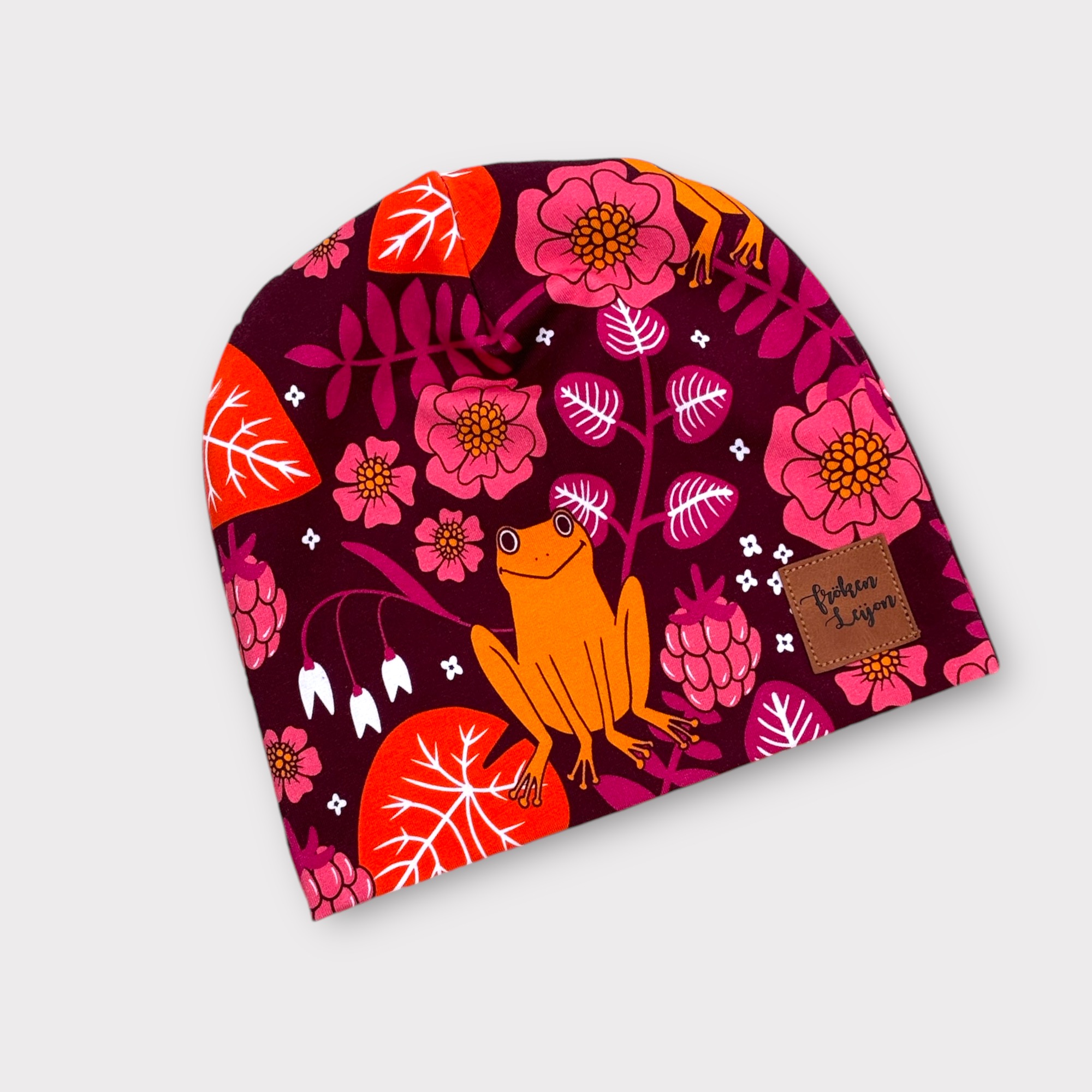 Trikåmössa ”Små grodorna" rosa
