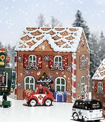 Plåtburk pepparkakshus