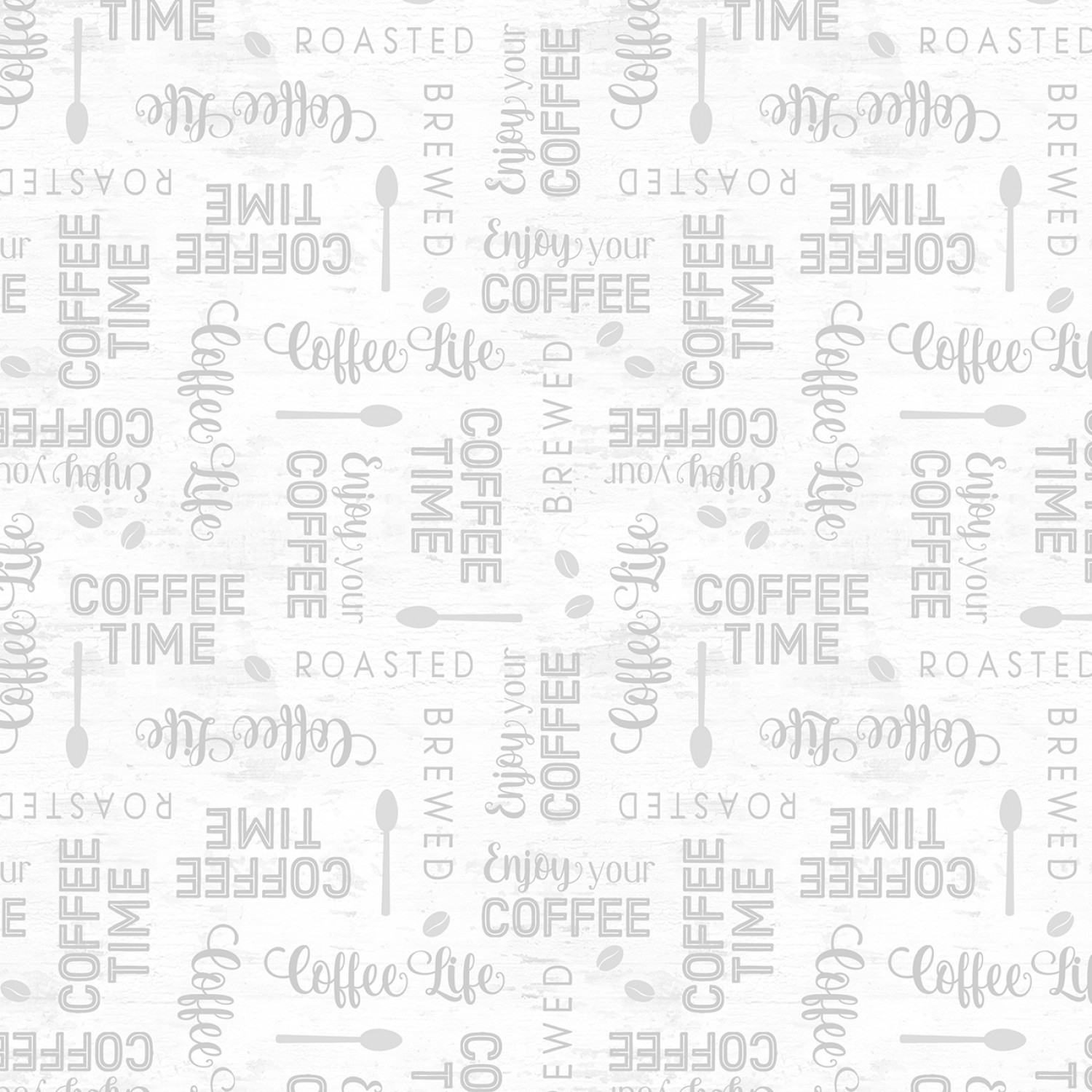 Coffee Life - White Words All Over