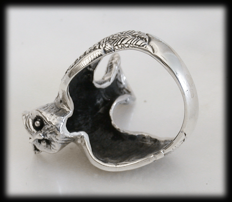 Världens häftigaste uggla ring i Äkta silver. - 3