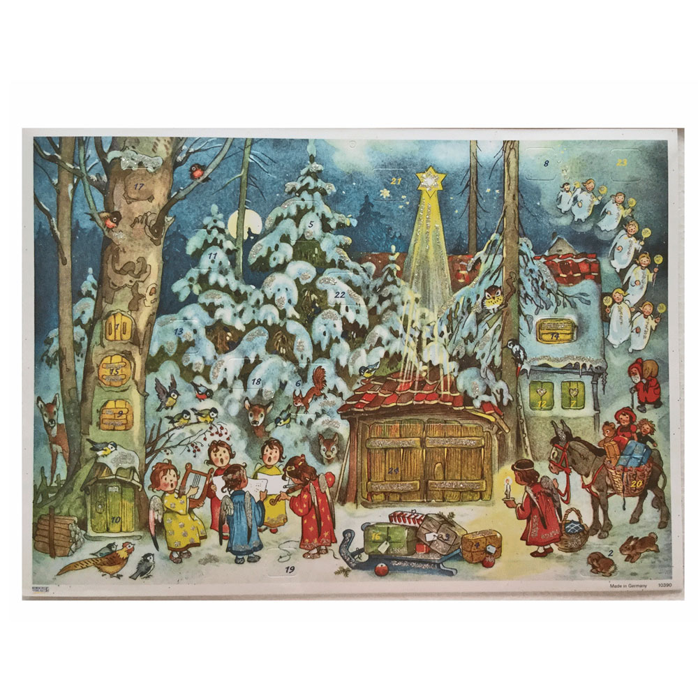 German Advent Calendar A4 Fritz Baumgarten 1952.