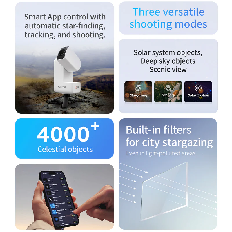 ZWO SEESTAR S30 SMART TELESCOPE - UTGÅTT - 4