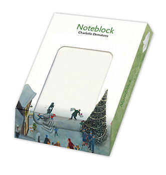 Charlotte Dematons : Christmas - Dekorativt skrivbordsblock i presentask