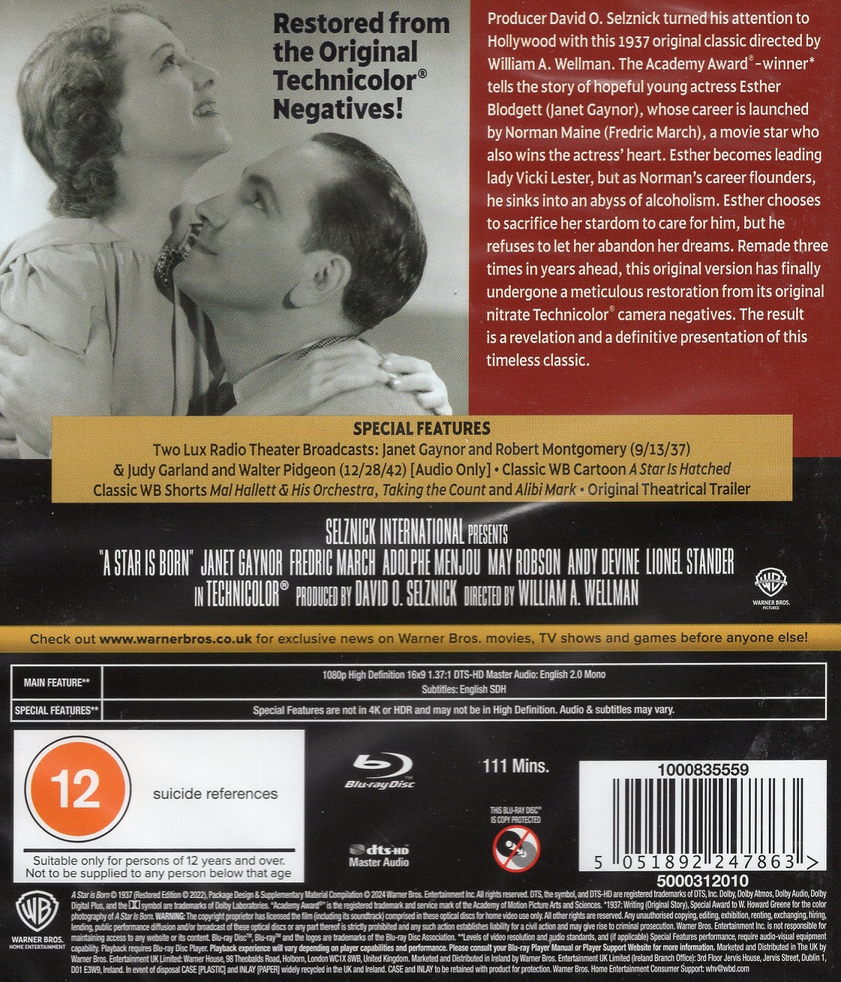 A Star Is Born (ej svensk text) (Blu-ray) - 2