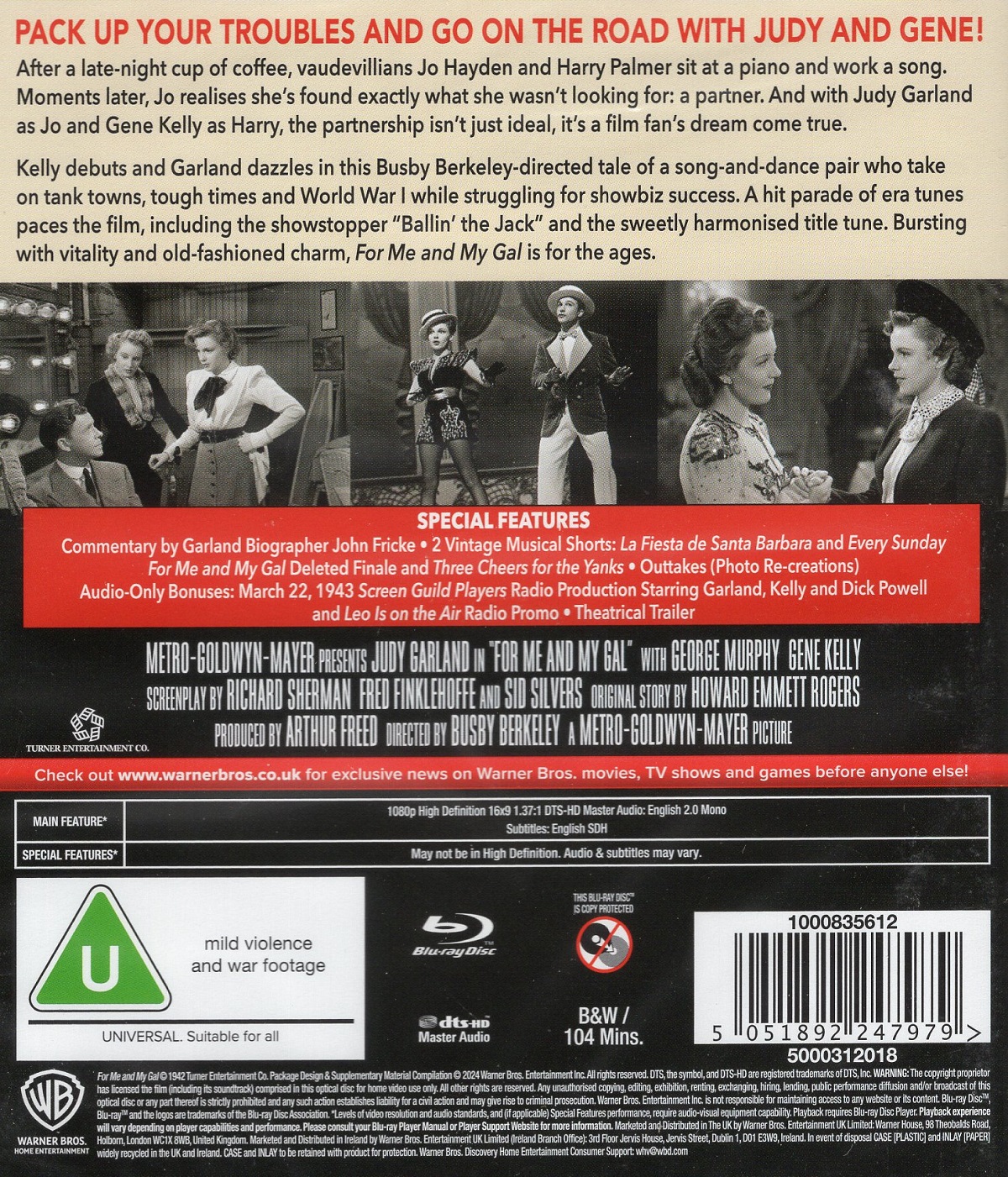 For Me And My Gal (ej svensk text) (Blu-ray) - 2