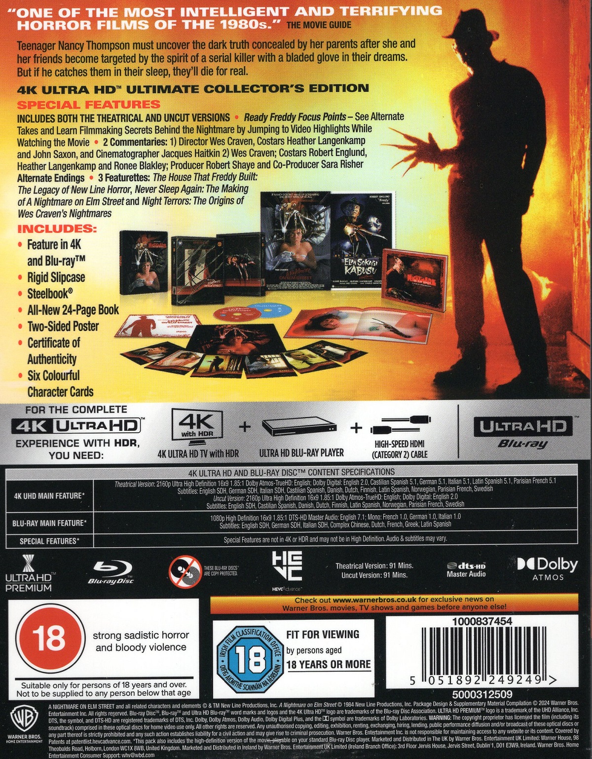 A Nightmare On Elm Street (Limited Steelbook Ultimate Collector's Edition) (4K Ultra HD + Blu-ray) - 2
