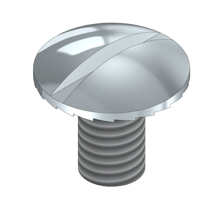 Round head bolt Electro-galvanized 6mm x 10mm (200pcs)