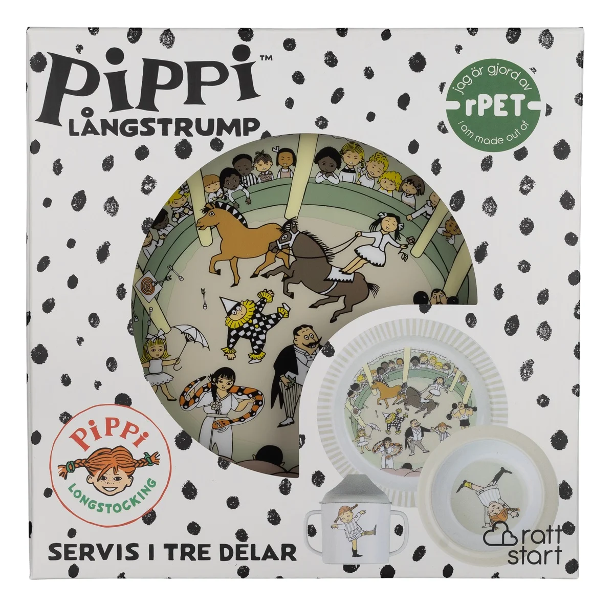 Pippi Cirkus Barnservis 3-del