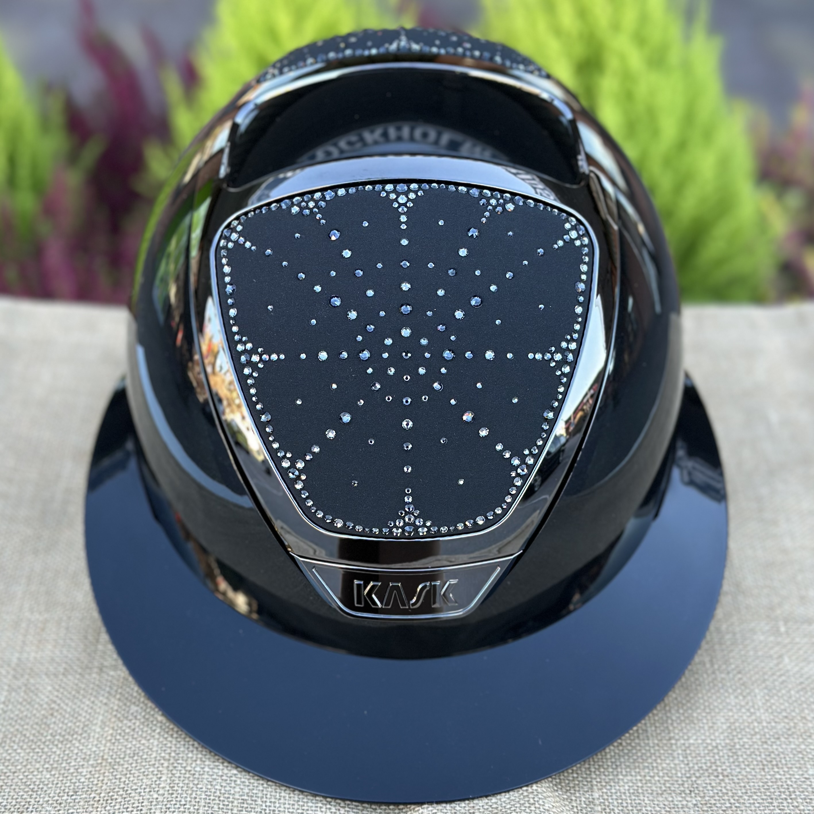 Kask Star lady pure shine svart Riviera