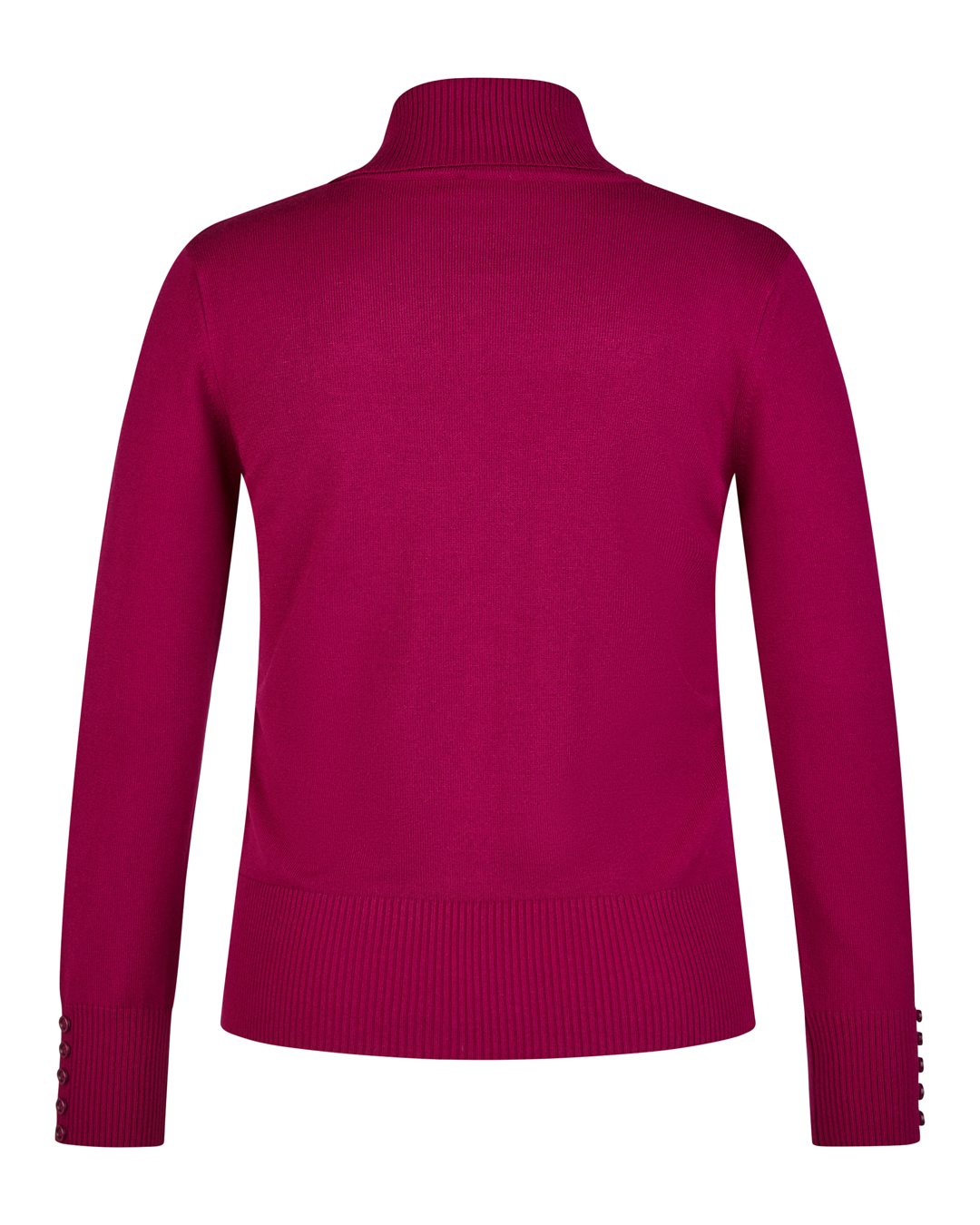 Polo mörk cerise med knappar - 6