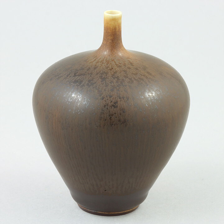 Berndt Friberg (1973) Unique Brown Haresfur Vase 9 cm