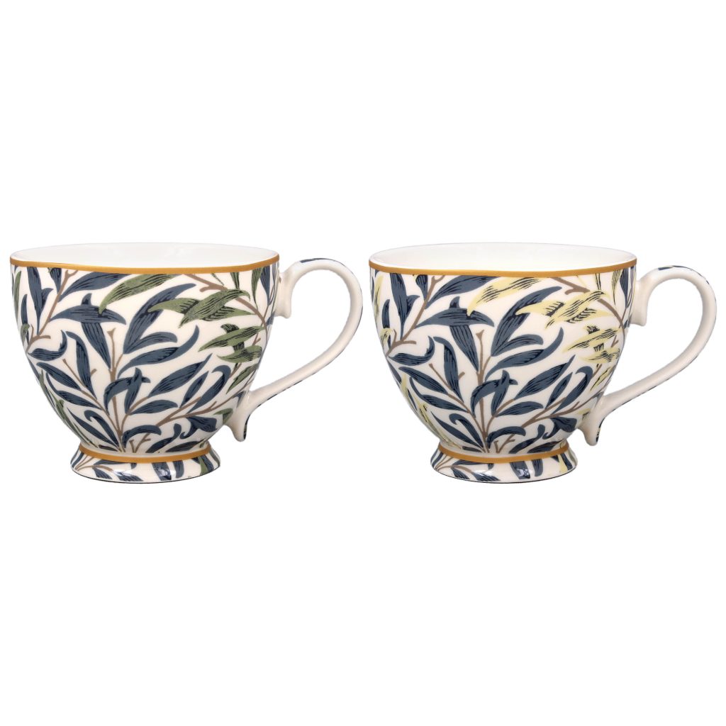 William Morris Willow Bough Mix - Mayfairmugg BLÅ-GRÖNA BLAD eller BLÅ-GULA BLAD