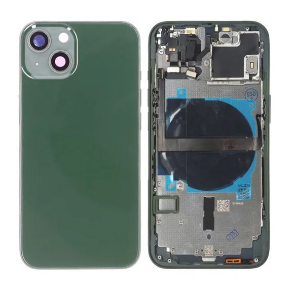 iPhone 13 Baksida med Komplett Ram - Grön