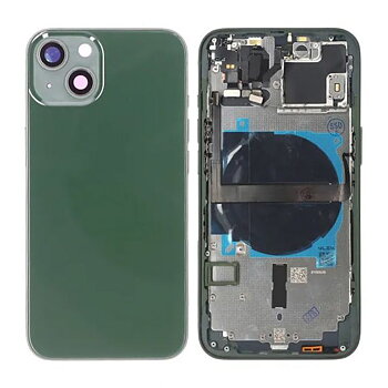 iPhone 13 Baksida med Komplett Ram - Grön