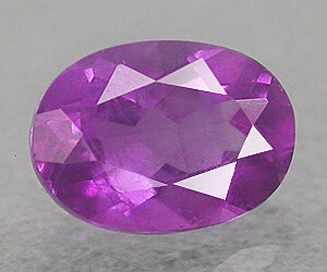 0.82 carat ametist, 7x5 mm oval formad naturlig ametist