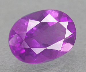 0.82 carat ametist, 7x5 mm oval formad naturlig ametist - 3