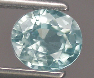 0.52 ct very nice oval cut natural blue zircon gemstone