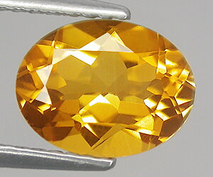 0.80 ct citrine, 7x5 mm calibrated oval natural loose citrine