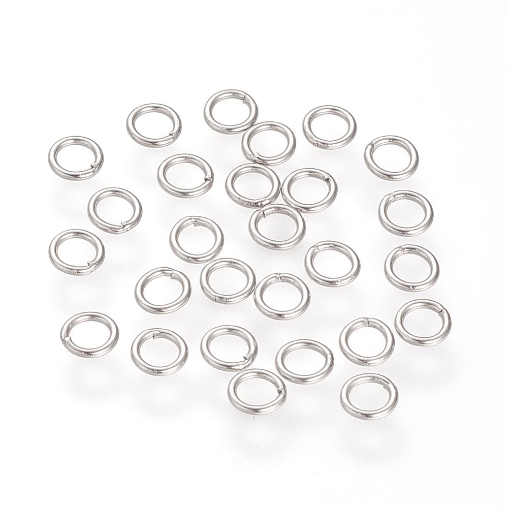 6mm metallring stängd 50st stål - 2