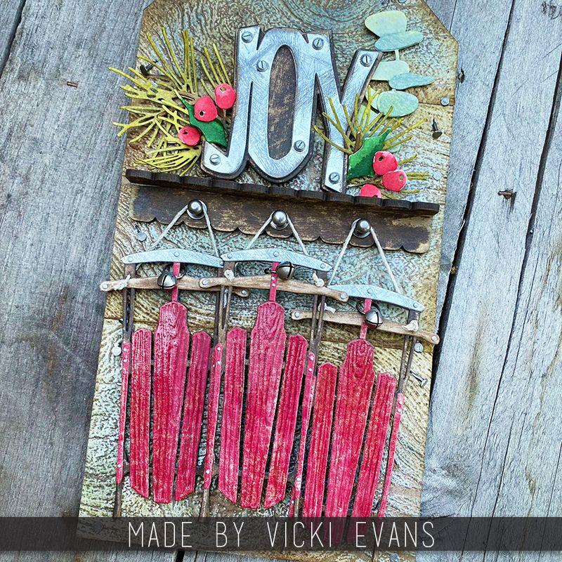Tim Holtz Sizzix Big Tidings Thinlits Dies   - 4