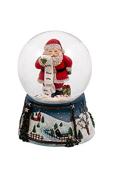 Glasglob Tomte med önskelista, Liten