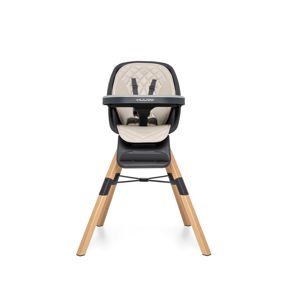 3i1 barnmatstol med 360 graders rotering Choc2 - Beige