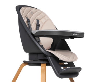 3i1 barnmatstol med 360 graders rotering Choc2 - Powder pink - 6