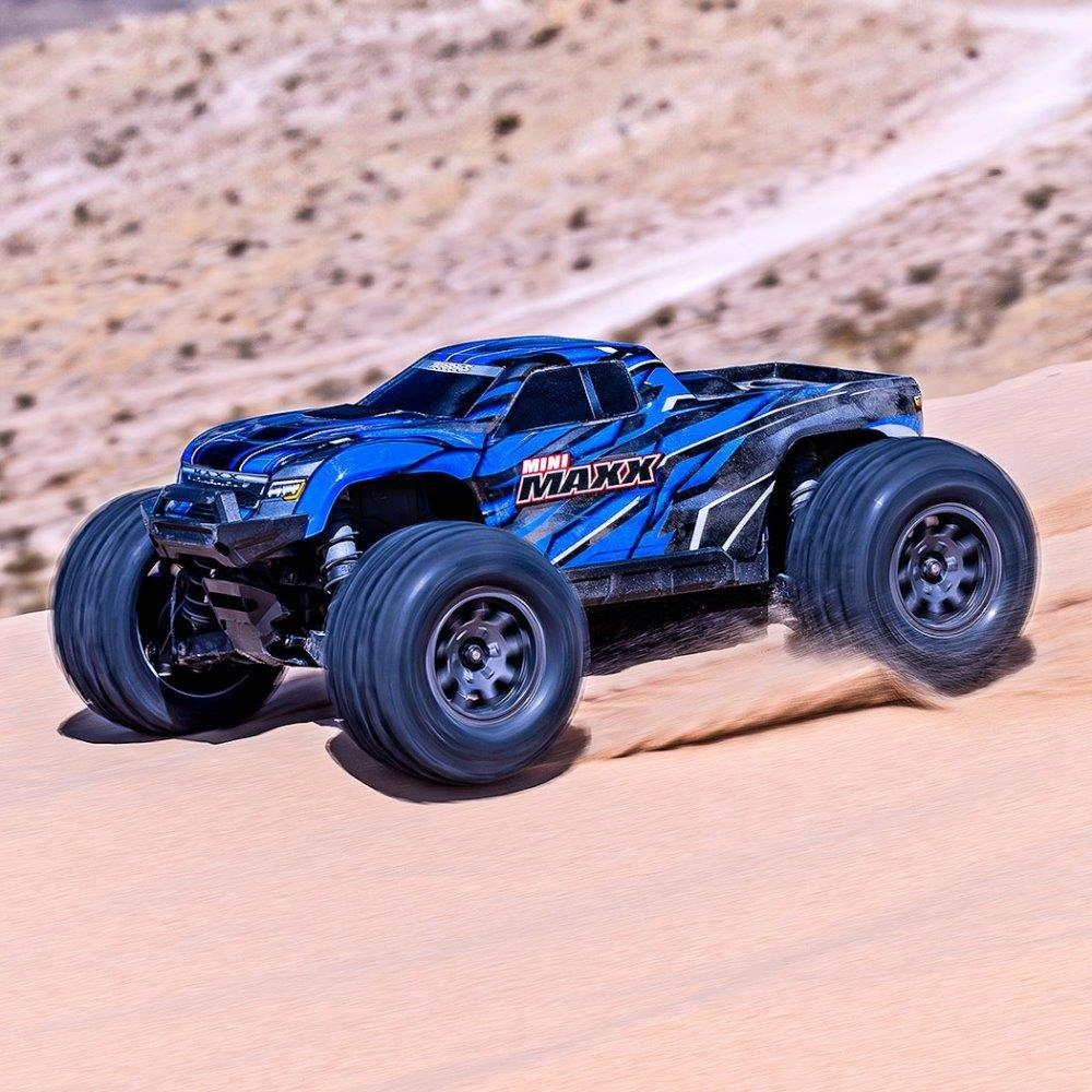 Traxxas Mini MAXX RTR TQ BL-2s Blå - USB-C Laddare / 2s LiPo - 4