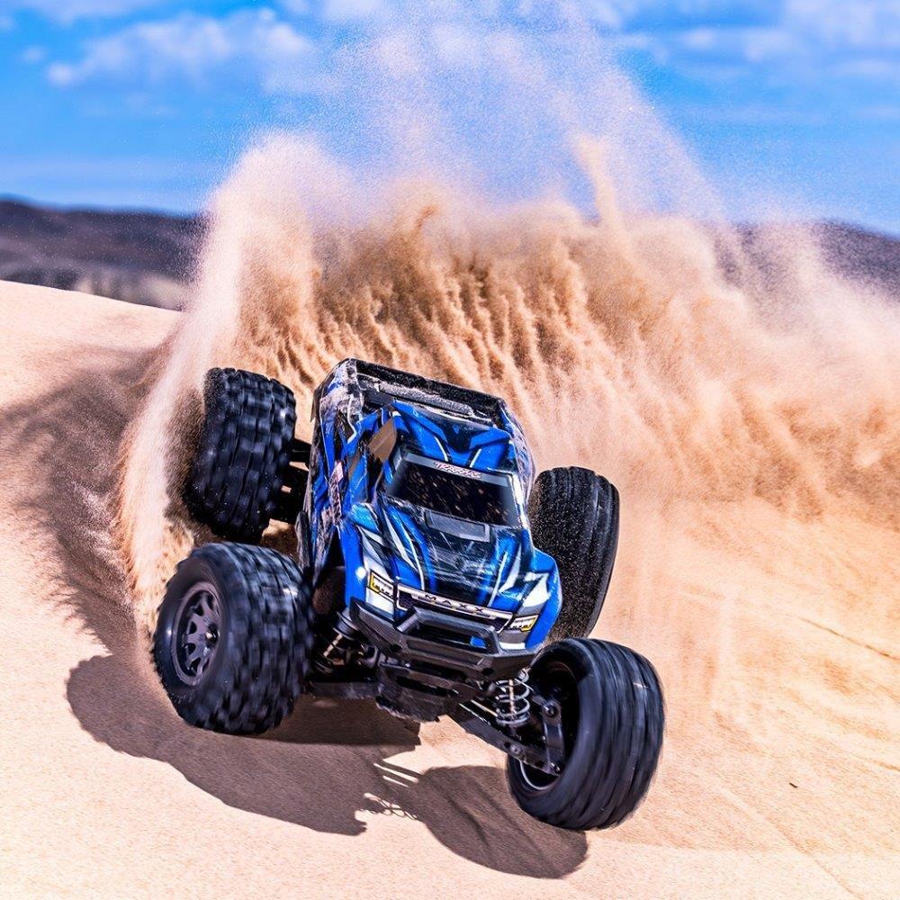 Traxxas Mini MAXX RTR TQ BL-2s Blå - USB-C Laddare / 2s LiPo - 7