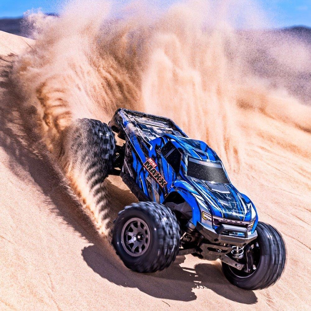 Traxxas Mini MAXX RTR TQ BL-2s Blå - USB-C Laddare / 2s LiPo - 6